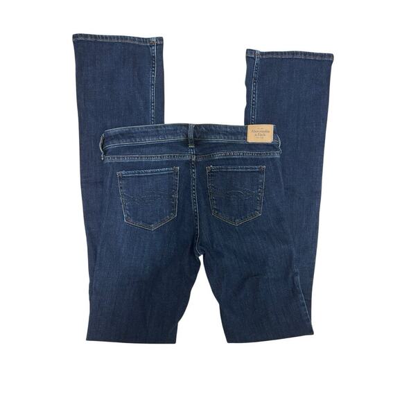 Abercrombie & Fitch Bootcut Jeans Women’s Size 4L Long W27 L35 Dark Wash - Picture 3 of 6